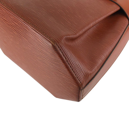 LOUIS VUITTON Epi Drawstring Shoulder bag Brown Vintage t3tdjx