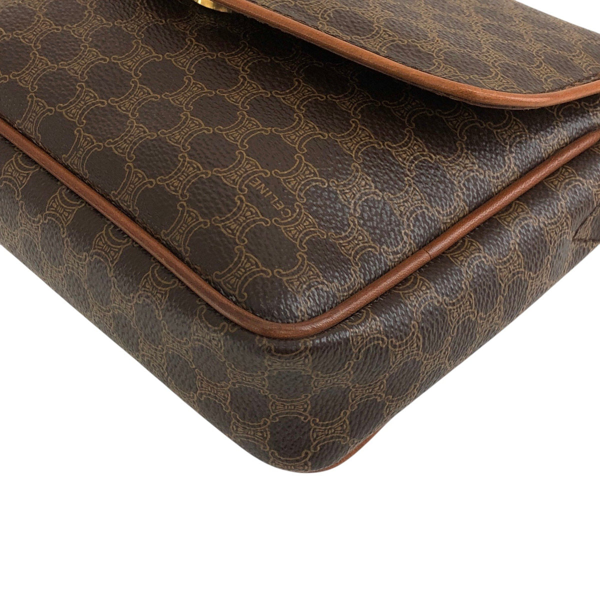 CELINE Macadam Blason  Shoulder bag Brown Vintage t38p84