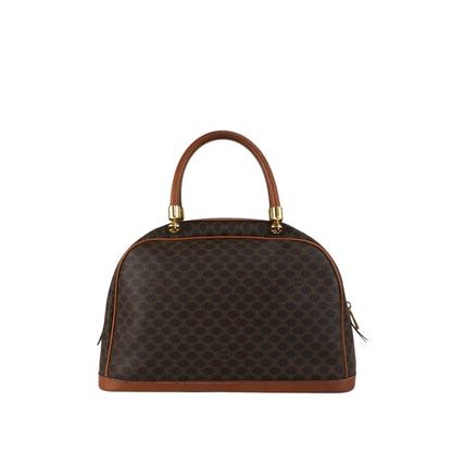 CELINE Macadam Blason Handbag Brown Vintage h544n5