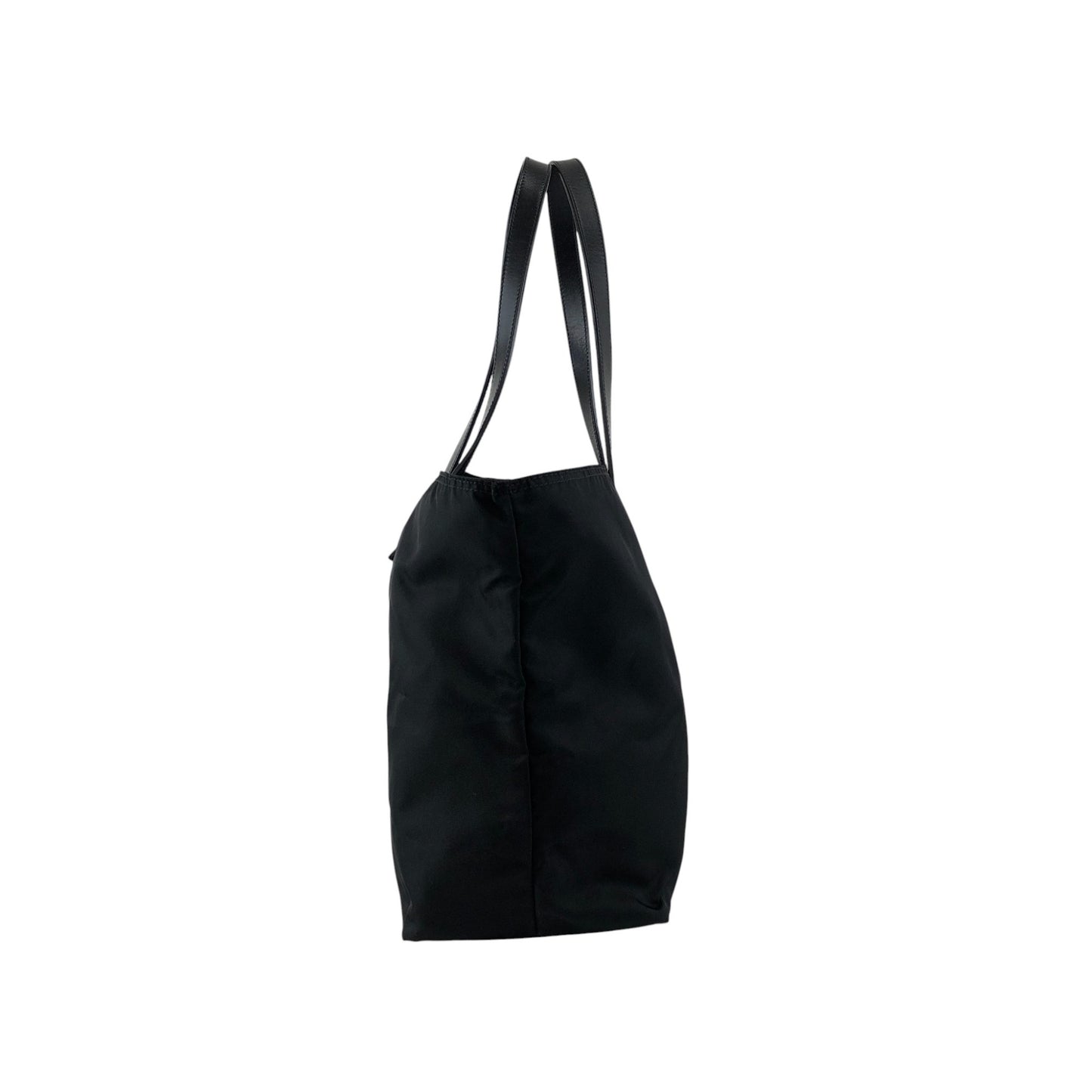 PRADA Tessuto Triangle Logo Totebag Black Vintage gy3es2