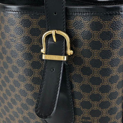 CELINE Macadam Handbag Totebag Black Vintage s5sjrk