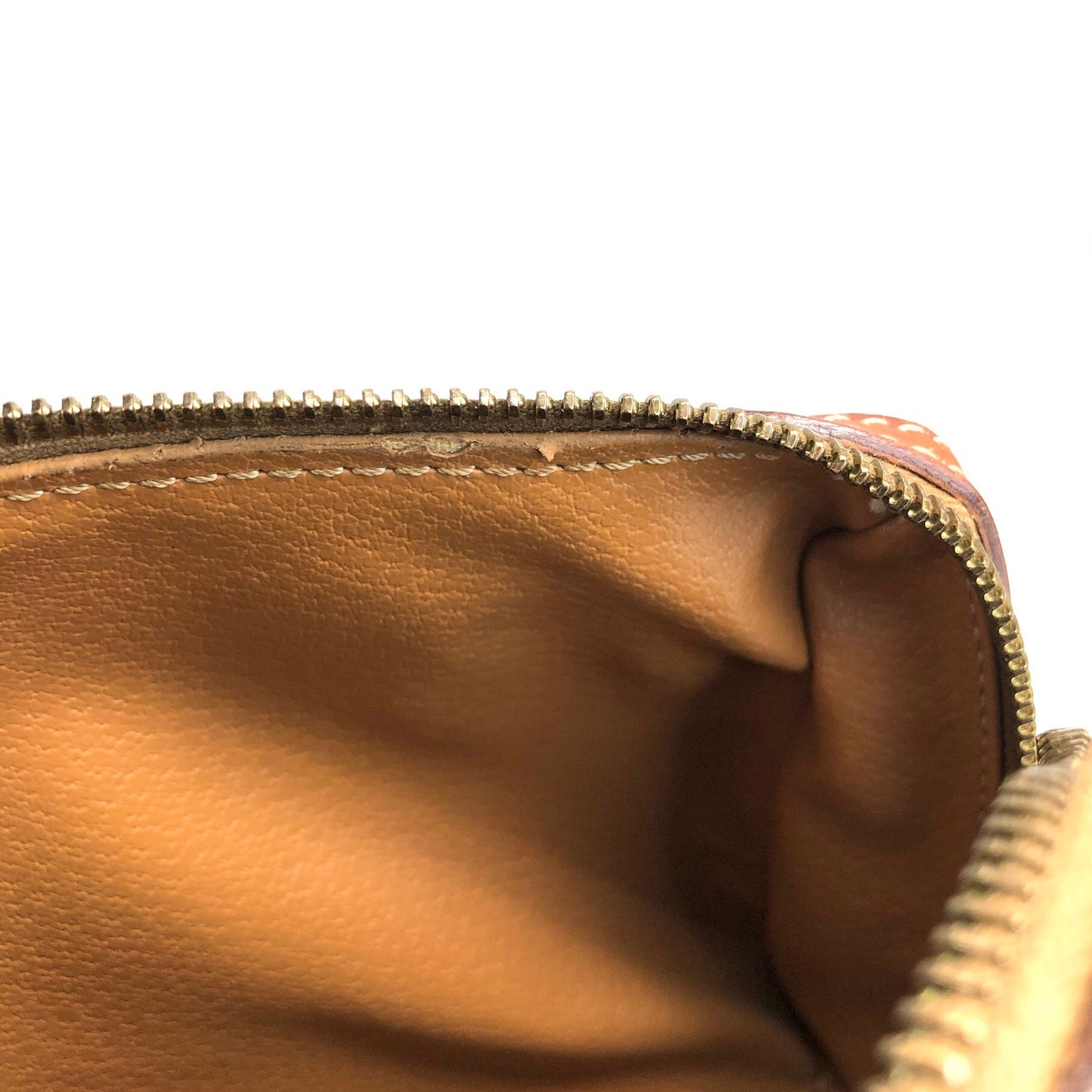 CELINE Macadam Two-way Handbag Shoulder bag Brown Vintage irexp5