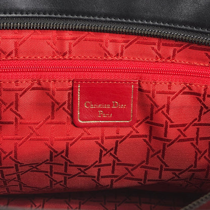 Christian Dior Logo Charm Handbag Totebag Black Vintage jimcsr