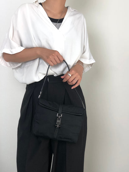 GUCCI Jackie Shoulder bag Black Vintage vunix3