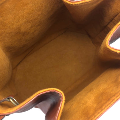 LOUIS VUITTON Epi Drawstring Shoulder bag Brown Vintage ij3uzs