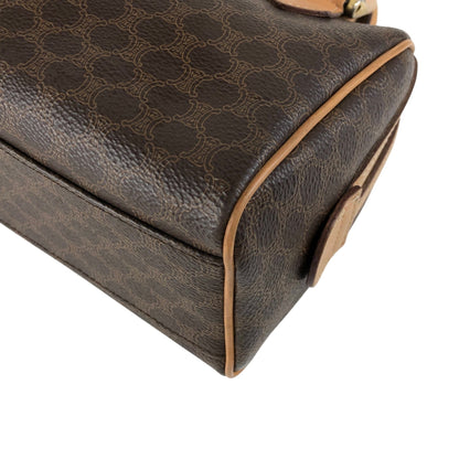 CELINE Macadam Two-way Small Boston bag Shoulder bag Brown Vintage i42xbv