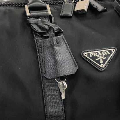 PRADA Triangle Logo Two-way Shoulder bag Boston bag Black Vintage 5nvn4z