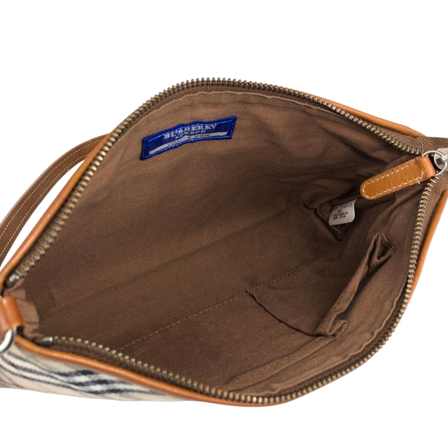 BURBERRY Nova Check Two-way Handbag Shoulder bag Beige Vintage 2zcrez