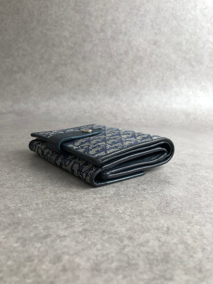 Christian Dior Trotter Folded Wallet Navy Vintage pmj4fu