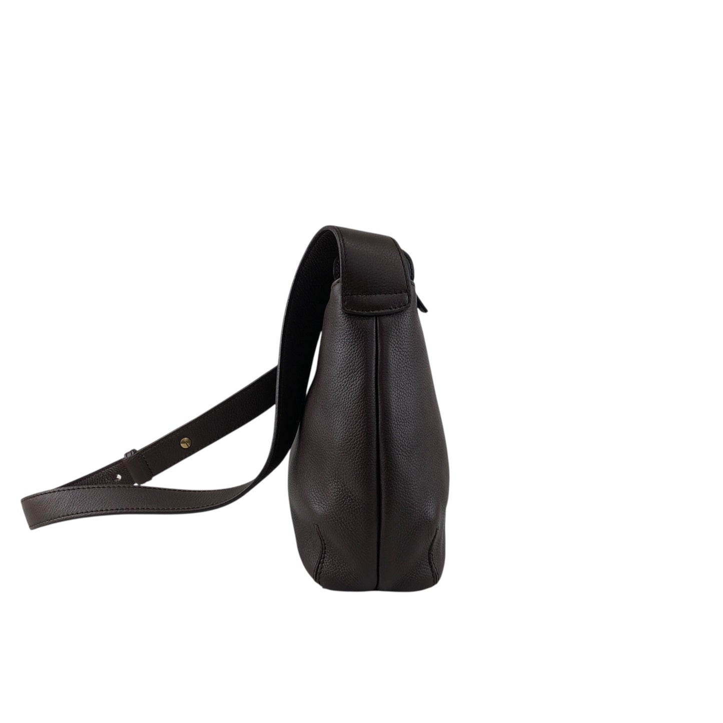 LOEWE Logo Embossed Shoulder bag Brown Vintage kv866j