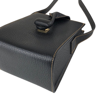 LOEWE Logo Turn Lock Shoulder bag Black Vintage 4uy7z7