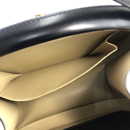 LOEWE Anagram Leather Round Handbag Shoulder bag Black Vintage buyi2b