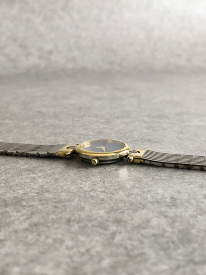 Christian Dior Logo Watch Silver 3025 Vintage f3fak4