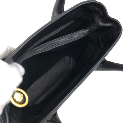 Christian Dior CD Logo Totebag Handbag Black Vintage gvanu8