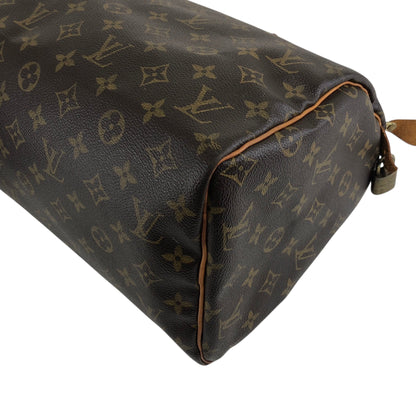 LOUIS VUITTON Monogram Speedy30 Small Boston bag Handbag Brown M41526 Vintage cdk84f