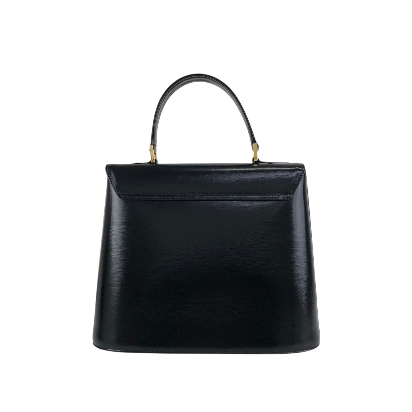 Yves Saint Laurent Top Handle Handbag Black Vintage fhj5dh