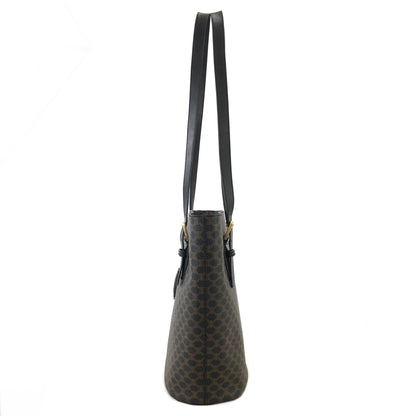 CELINE Macadam Leather Totebag Black Vintage gkmcp7
