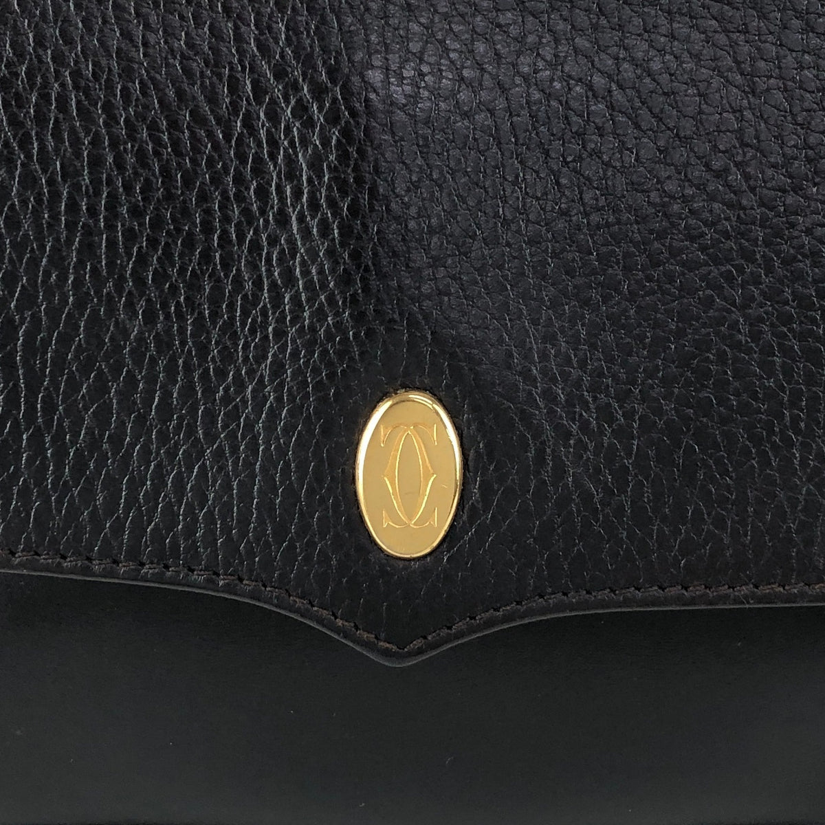 Cartier Logo Shoulder bag Black Vintage hvng2e