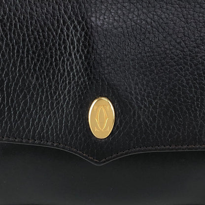Cartier Logo Shoulder bag Black Vintage hvng2e
