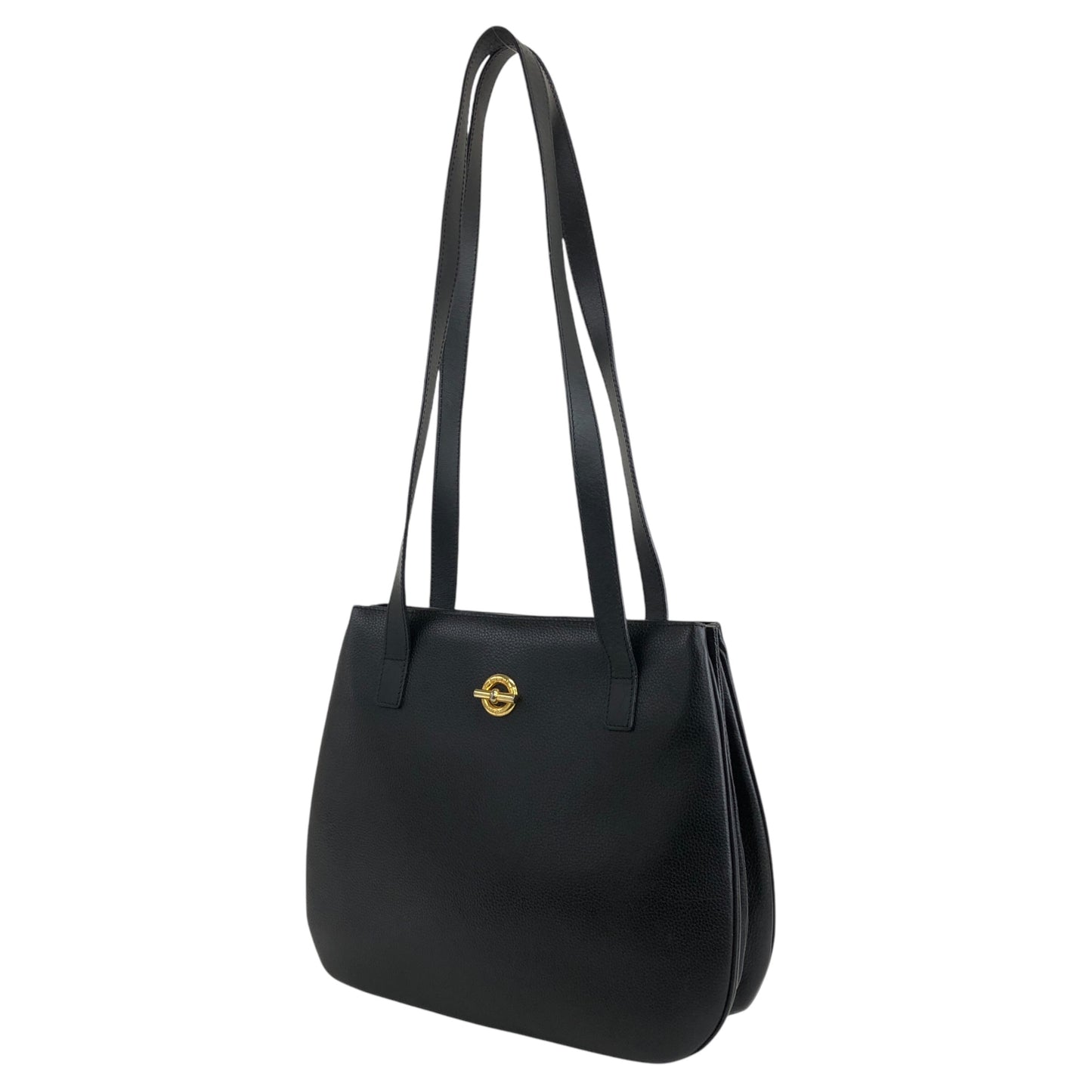 CELINE Toggle Clasp Shoulder bag Black Vintage dfgr6w
