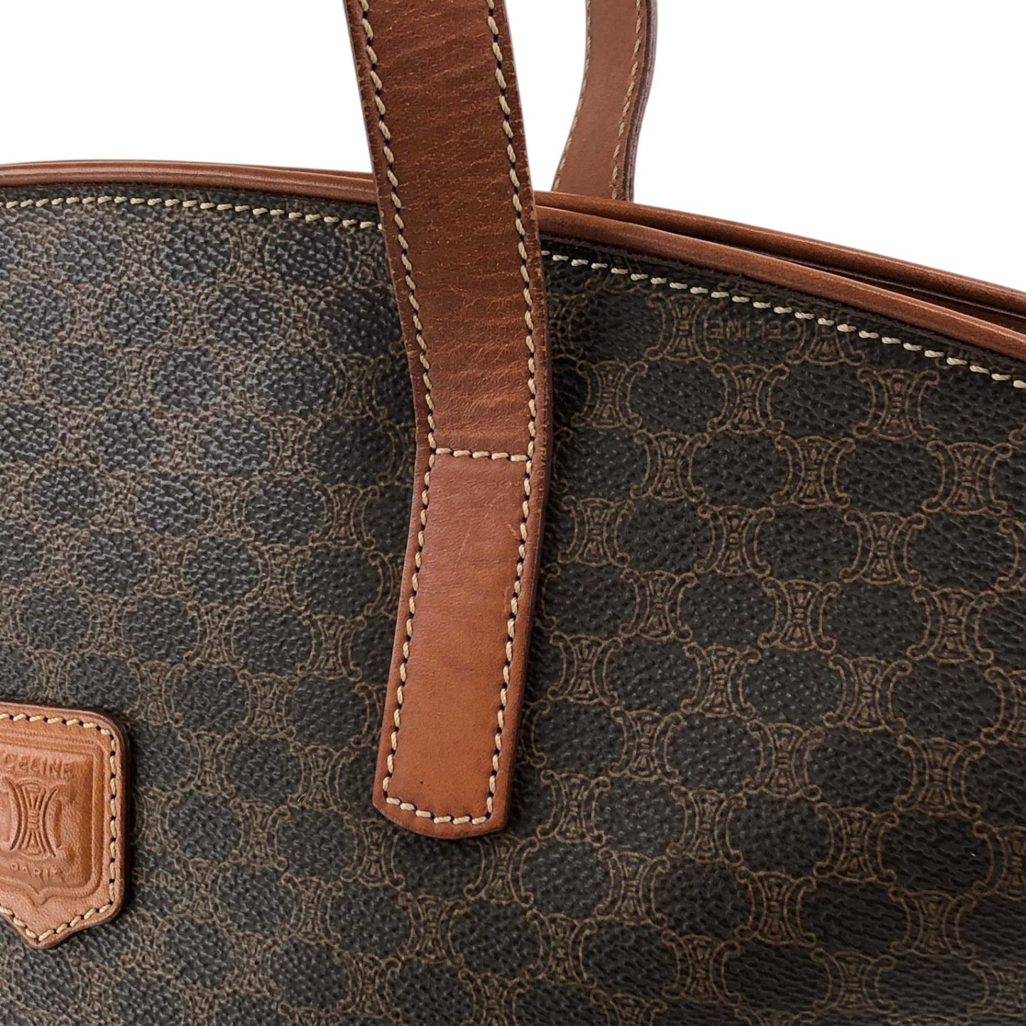 CELINE Macadam Blason Totebag Brown Vintage g7dsz6