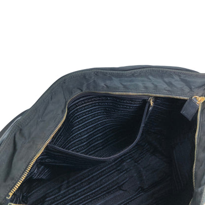 PRADA Tessuto Triangle Logo Totebag Black Vintage nvkgms