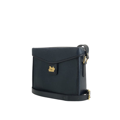 CELINE Horse Carriage Shoulder bag Navy Vintage ahfkd8