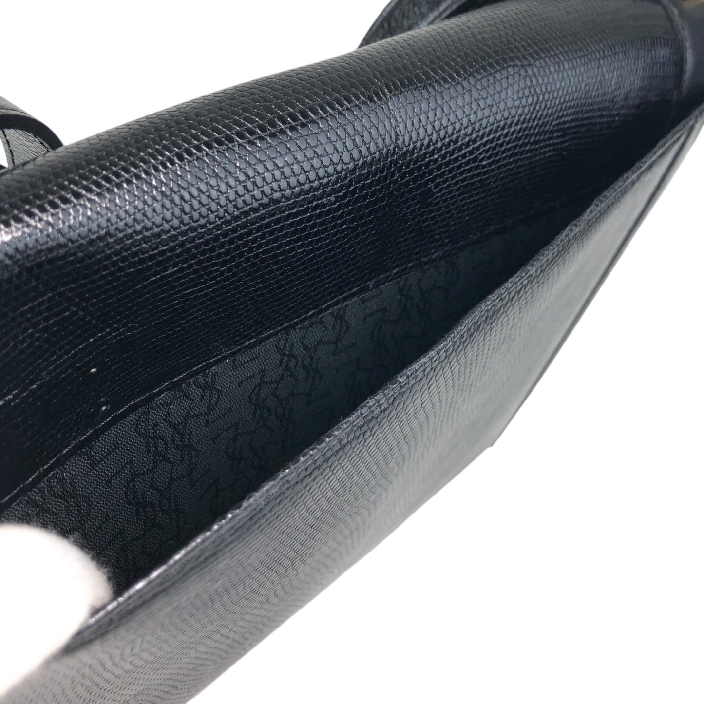 Yves Saint Laurent YSL Logo Shoulder bag Black Vintage d3ffr7