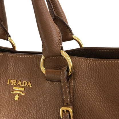 PRADA Logo Two-way Totebag Shoulder bag Brown Vintage 38ggy4