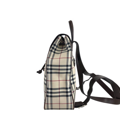 BURBERRY Nova Check Backpack Beige Vintage anxvnm