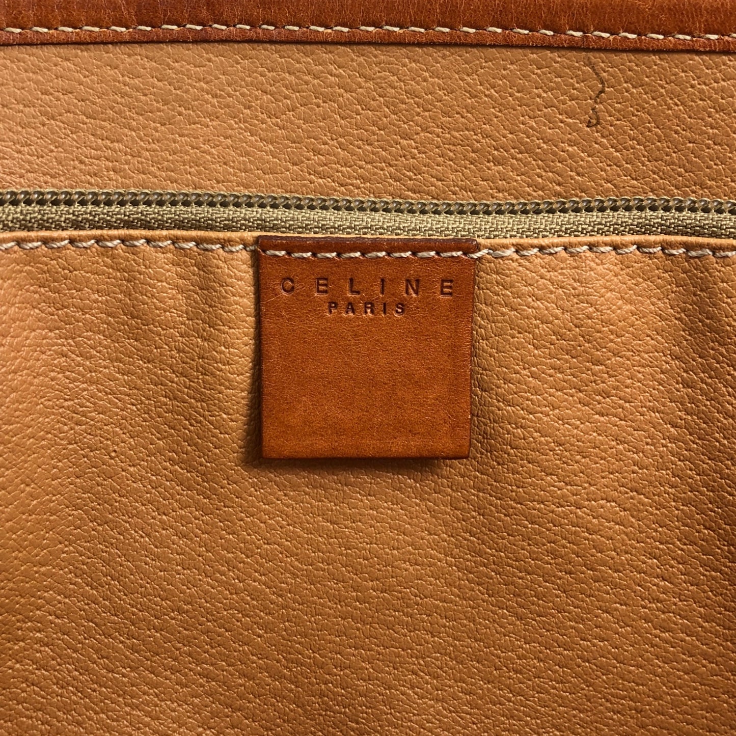 CELINE Macadam Blason Handbag Totebag Brown Vintage bz34wg