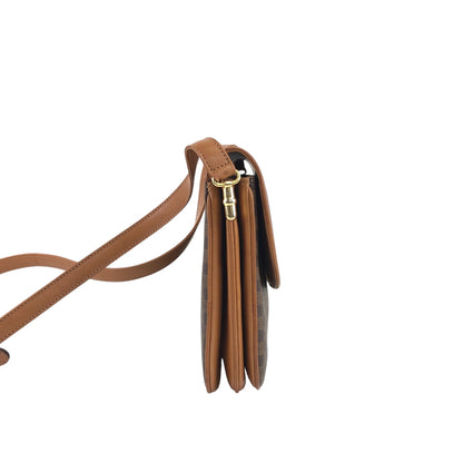 CELINE Macadam Shoulder bag Brown Vintage u2mekc