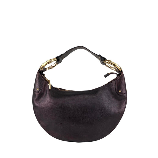GUCCI Logo Shoulder bag Bordeaux Vintage wjm7n2