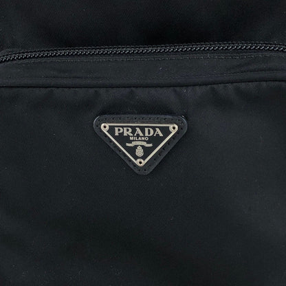 PRADA Triangle Logo Shoulder bag Black Vintage 6p7p3b