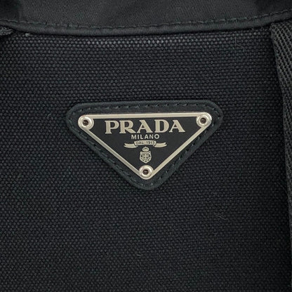 PRADA Tessuto Triangle Logo Backpack Black Vintage 6jg2ux