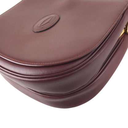 Cartier Logo Shoulder bag Bordeaux Vintage 7wd85j