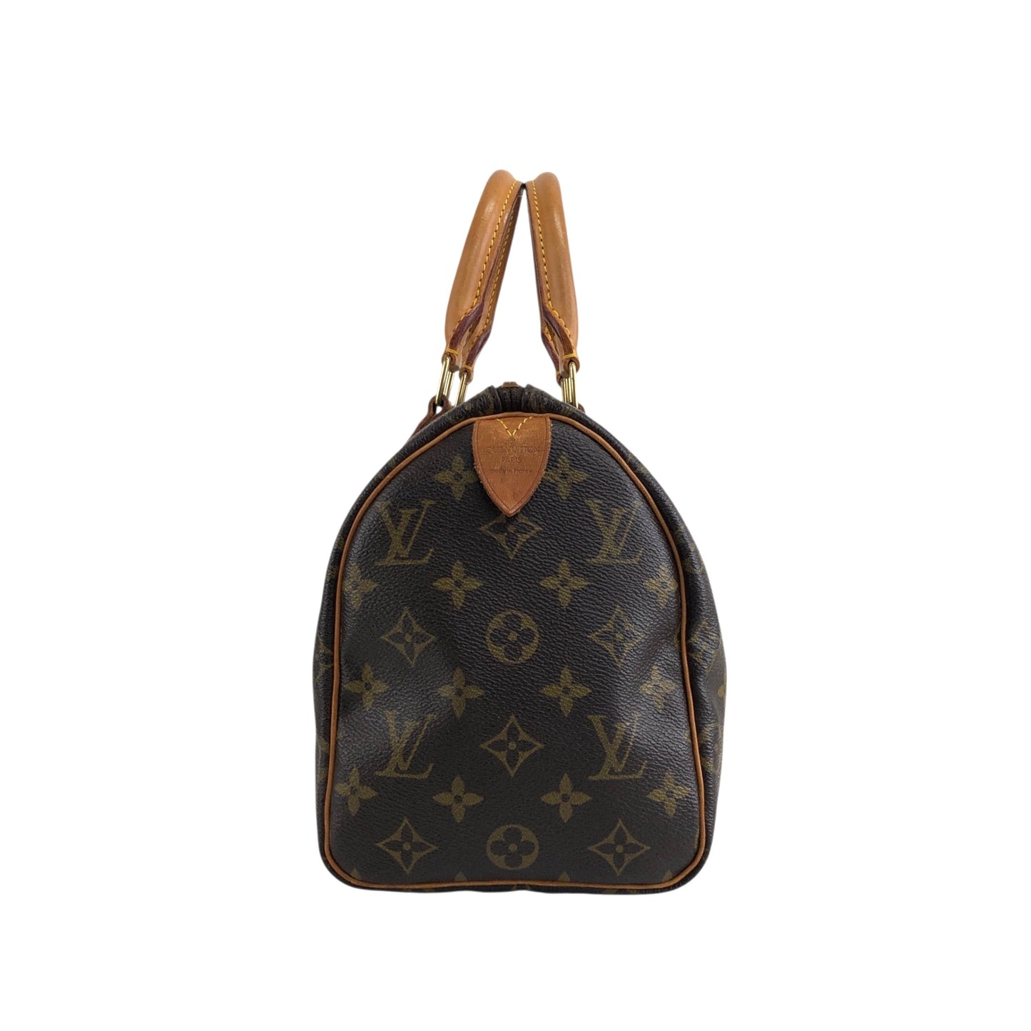 LOUIS VUITTON Monogram Small Boston bag Handbag Brown Vintage 232hgi