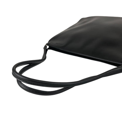 PRADA Logo Embossed Shoulder bag Black T4Q8CGH Vintage duepcf