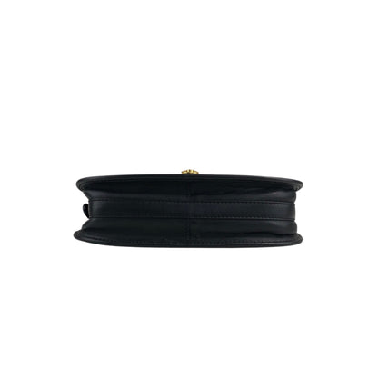 CELINE Gancini Crossbody Shoulder bag Black Vintage pdxcg6