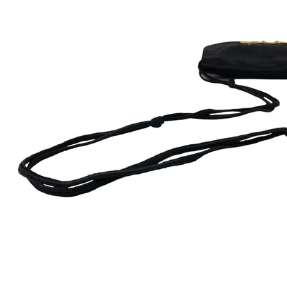 GUCCI Horse Bit Tassel Shoulder bag Black Vintage xvctcj