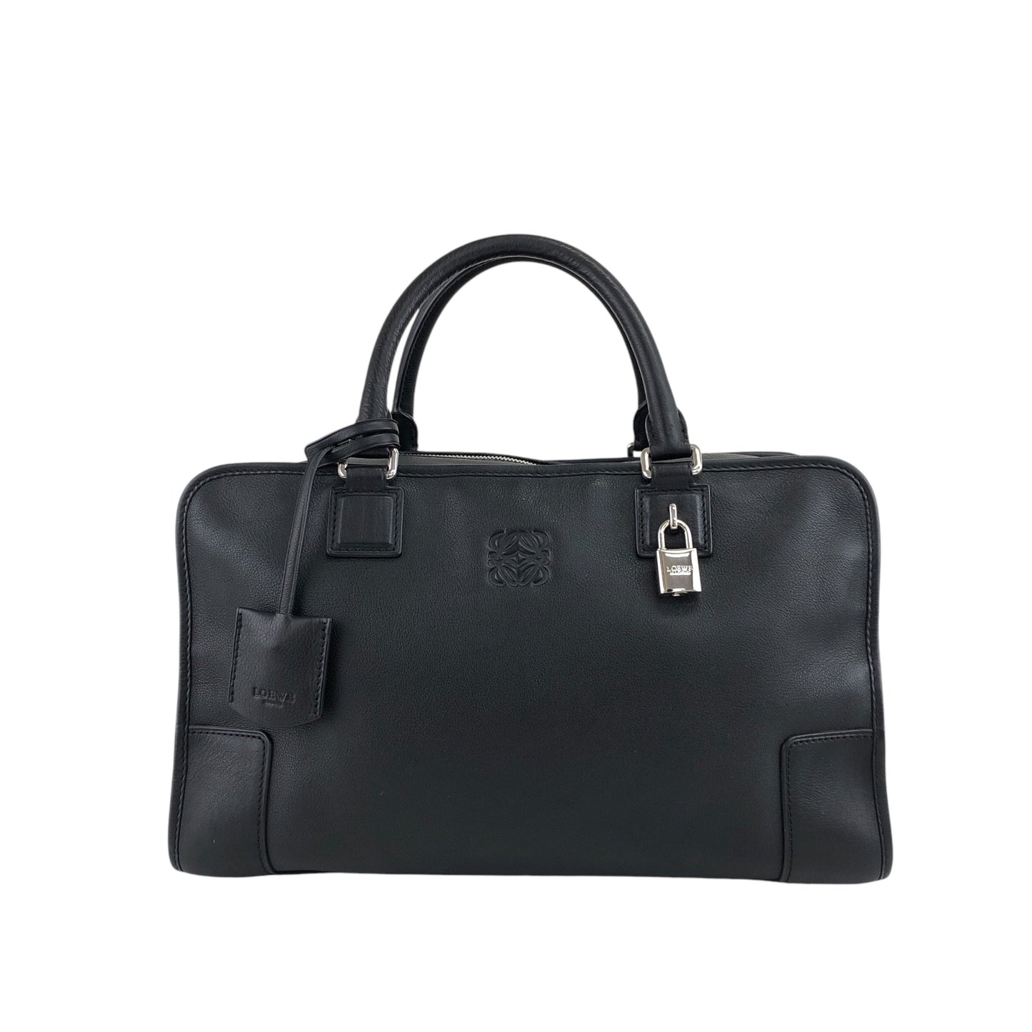 LOEWE Amazona36 Anagram 手提包 波士頓包 黑色 復古 rgigfv