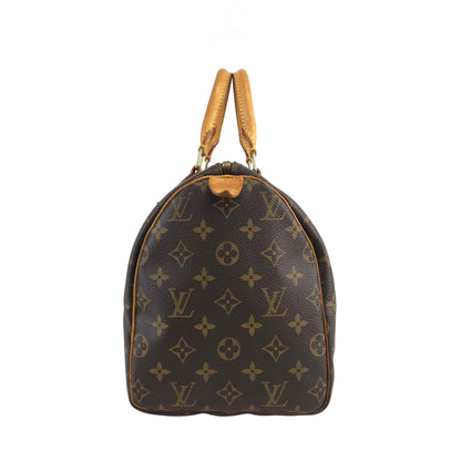 LOUIS VUITTON Monogram Small Boston bag Handbag Brown Vintage jfr6ph