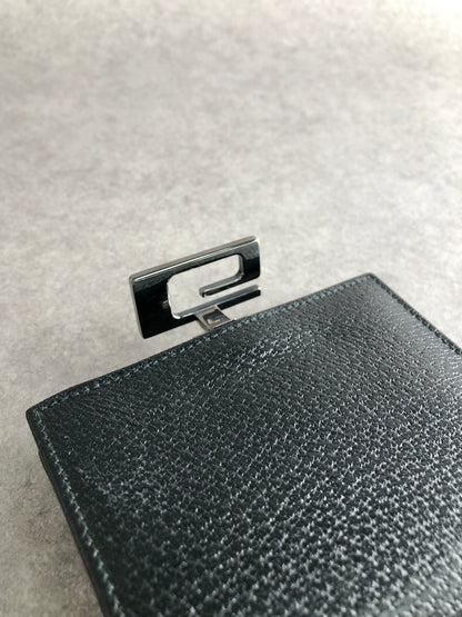 GUCCI Folded Wallet Black Vintage 8y2ge6