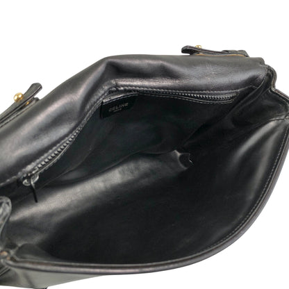 CELINE Blason Shoulder bag Black Vintage tuhbjd