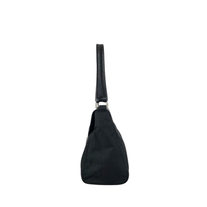 PRADA Push lock Shoulder bag Black Vintage vyves6
