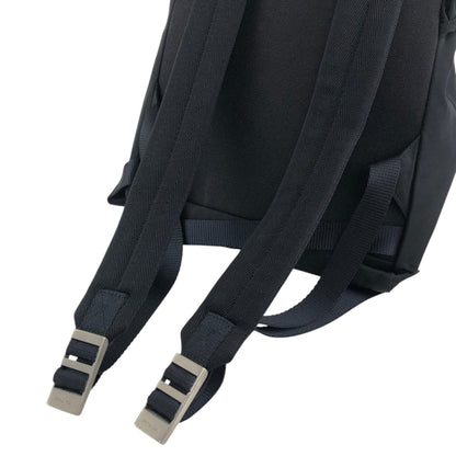 PRADA Tessuto Triangle Logo Front Buckle Backpack Black Vintage 2mkph6