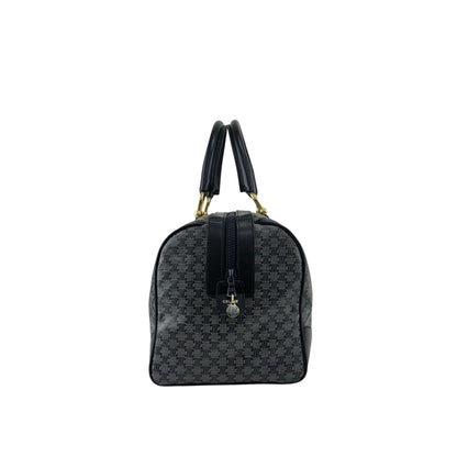 CELINE Macadam Blason Boston bag Navy Vintage scyzx6