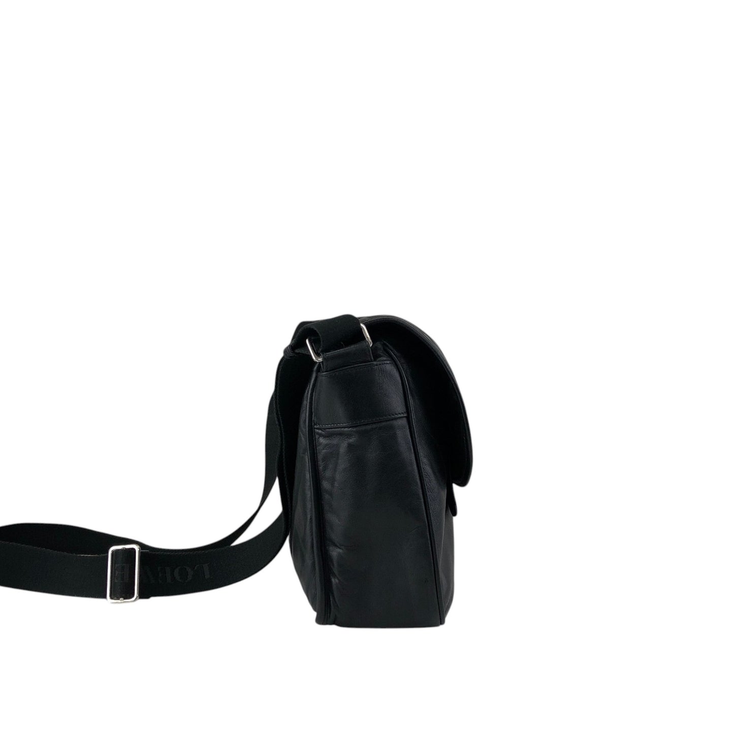LOEWE Anagram Shoulder bag Black Vintage stpht7