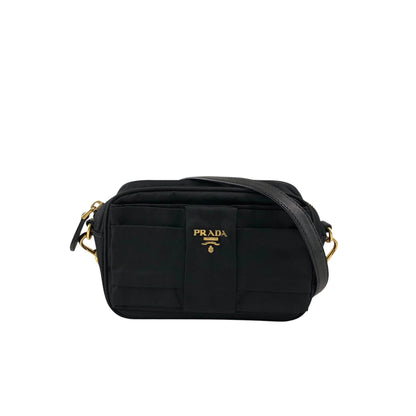 PRADA Logo Small Shoulder bag Black Vintage xg8z8w