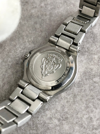 GUCCI GG Watch Silver 9040L Vintage ewahfk